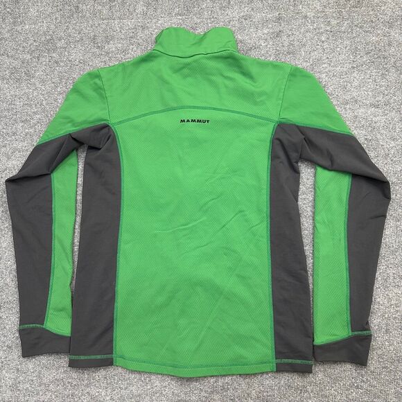 Mammut Soft Shell Stretch Full Zip Green Lightweight Jacket Mens Large - Picture 3 of 13
